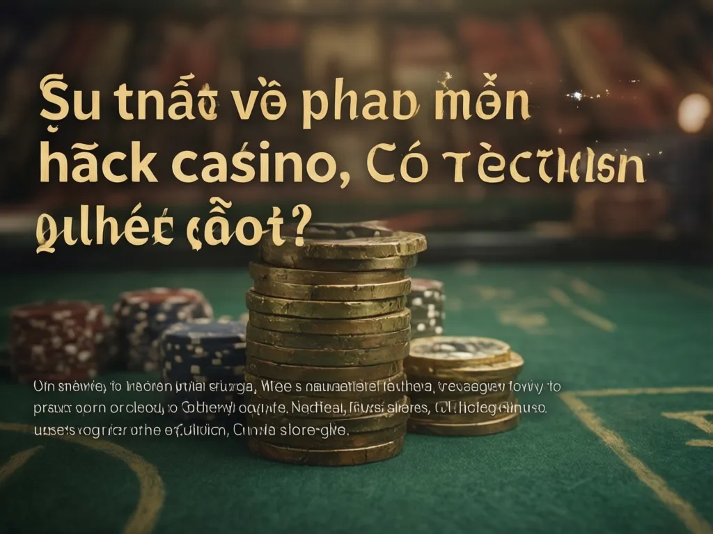 Sự thật về phần mềm hack casino